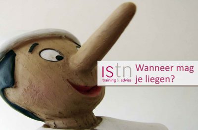 Verkoopblog over wanneer het wenselijk en acceptabel is om te liegen! Verkooptip van ISTN