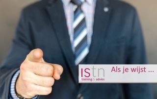 Als je wijst ... Lees deze verkooptip van ISTN