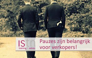 Pauzes zijn belangrijk voor verkopers! Lees deze verkooptip van ISTN.