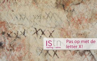 Pas op met de letter X! Lees deze verkooptip van ISTN.