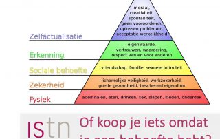 Of koop je iets omdat je een behoefte hebt? Lees deze verkooptip van ISTN!