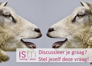 Discusseer je graag? Stel jezelf deze vraag. Lees deze verkooptip van ISTN