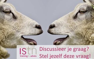 Discusseer je graag? Stel jezelf deze vraag. Lees deze verkooptip van ISTN