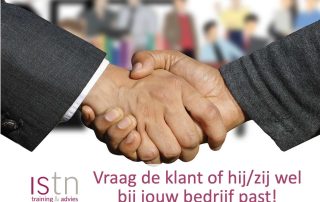 Vraag de klant of hij/zij wel bij jouw bedrijf hoort! Lees deze verkooptip van ISTN